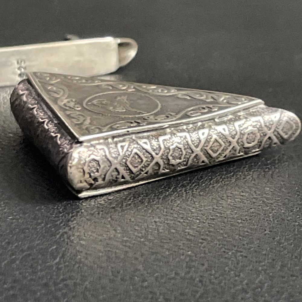 Turkish 925 Silver Pendant Amulet Taweez Holder Locket Prayer Box 17g - Picture 6 of 10